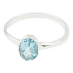 Aiko Sophisticated Blue Solitaire Ring