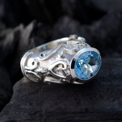 Priya antique Blue Solitaire Ring