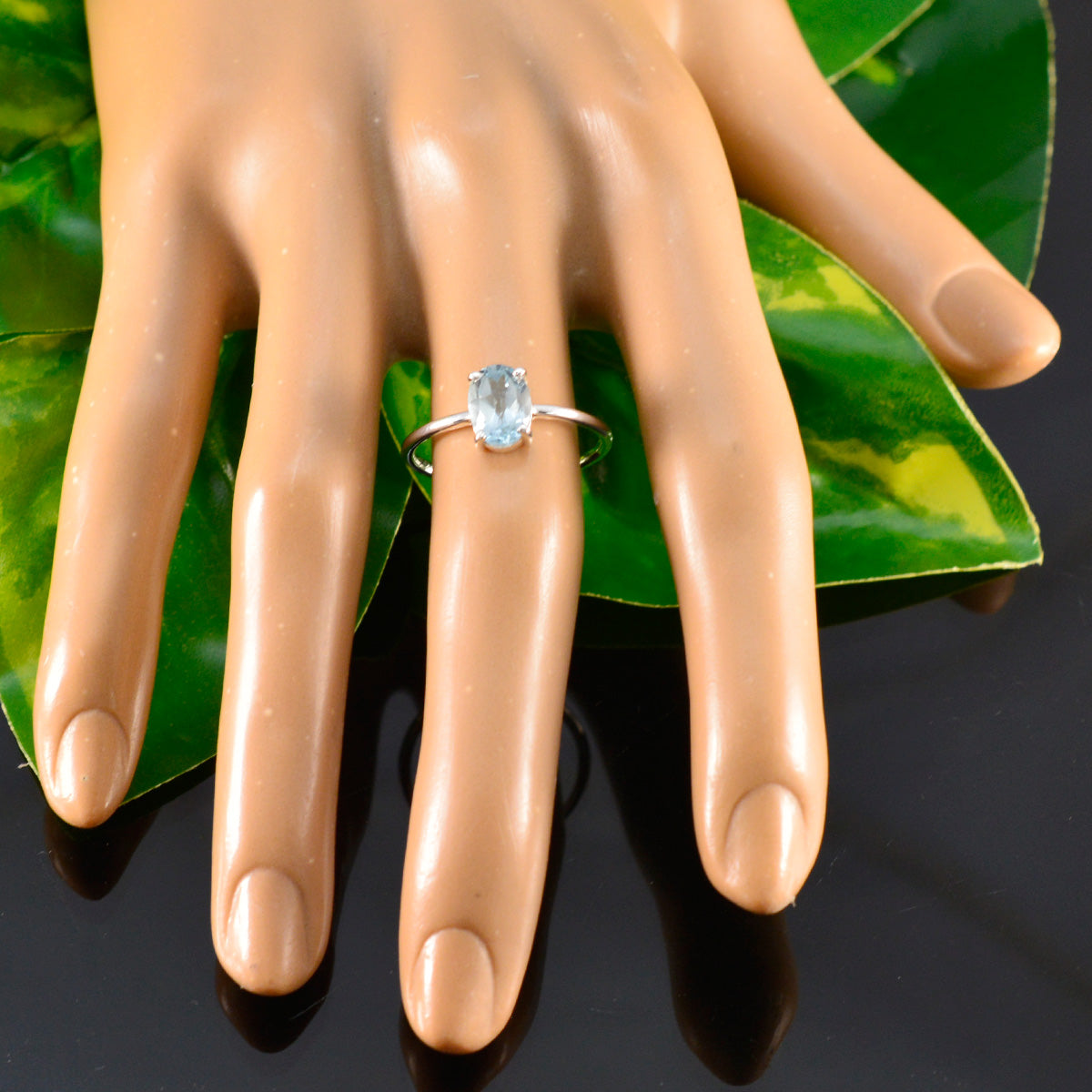 Saanvi Fairytale Blue Solitaire Ring