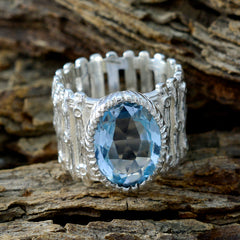 Bianca Armor Blue Solitaire Band