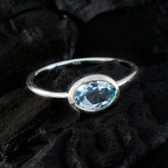 Ananya Romantic Blue Solitaire Ring