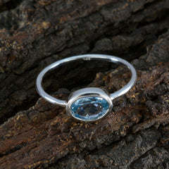 Ananya Romantic Blue Solitaire Ring