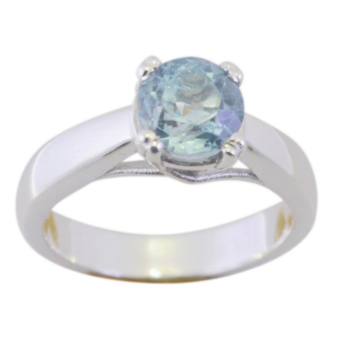 Eliza Feminine Blue Solitaire Ring
