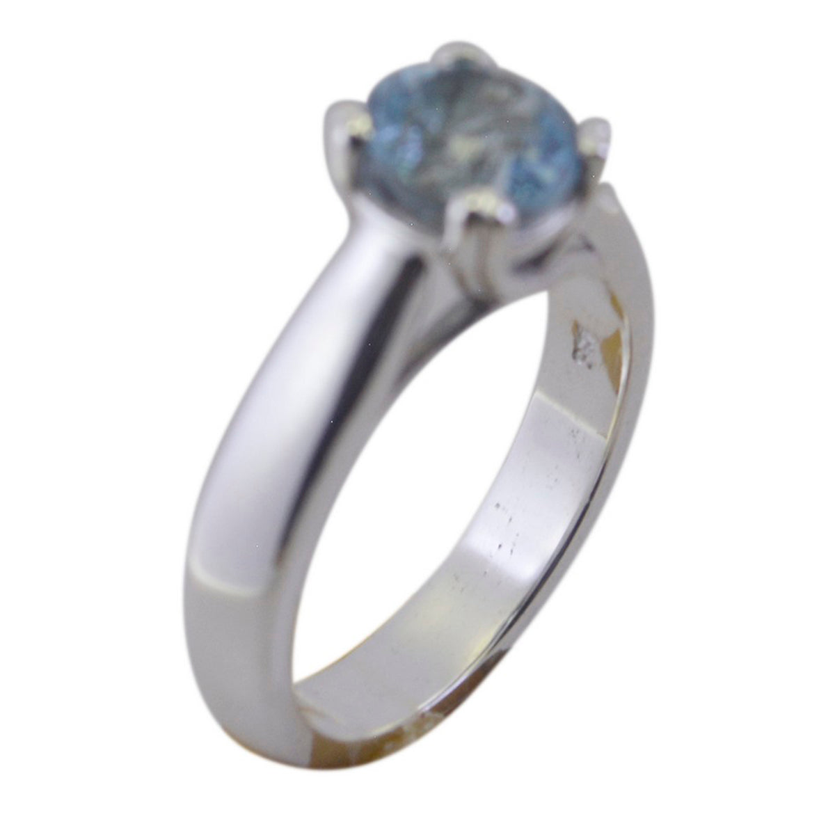 Eliza Feminine Blue Solitaire Ring