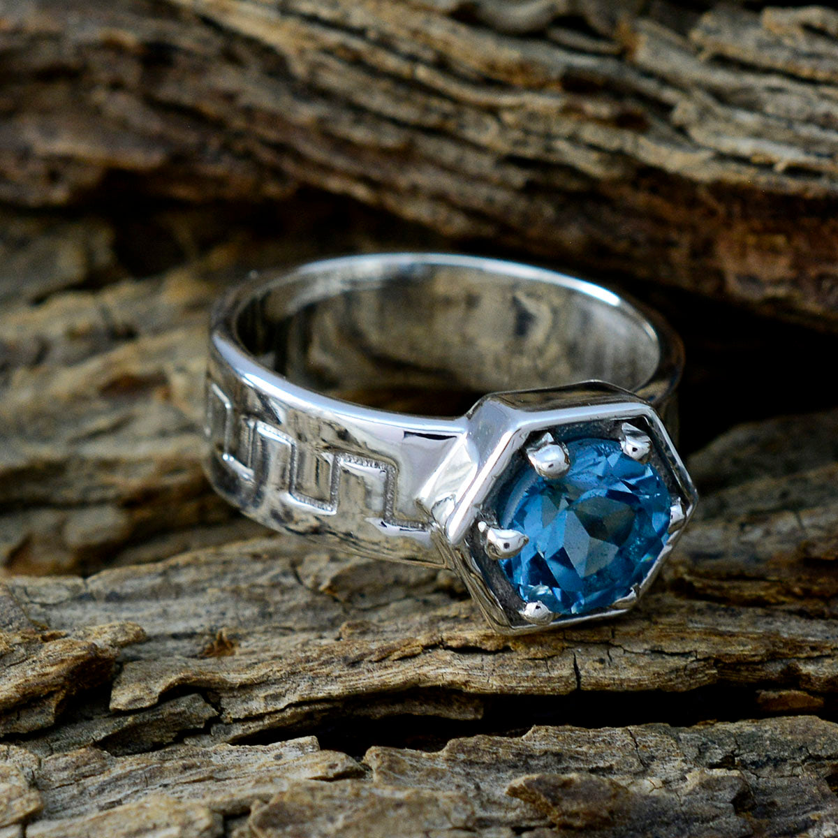 Skylar Fairytale Blue Solitaire Ring
