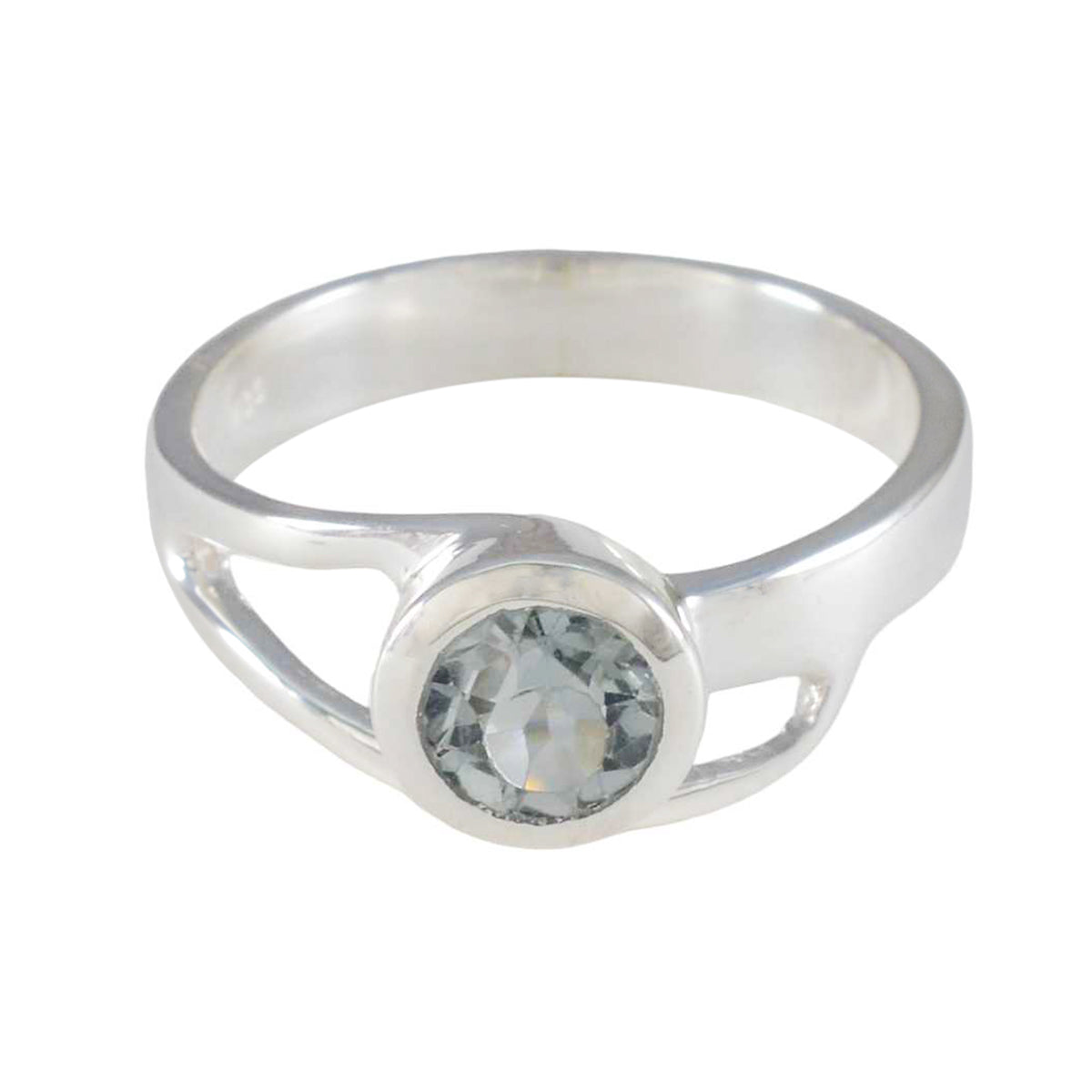 Putri Luxurious Blue Solitaire Ring Blue Topaz Blue