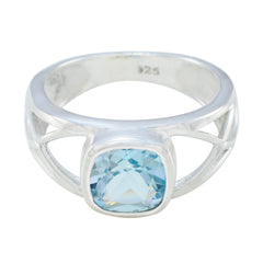 Sofia Trendy Blue Solitaire Ring Blue Topaz Blue