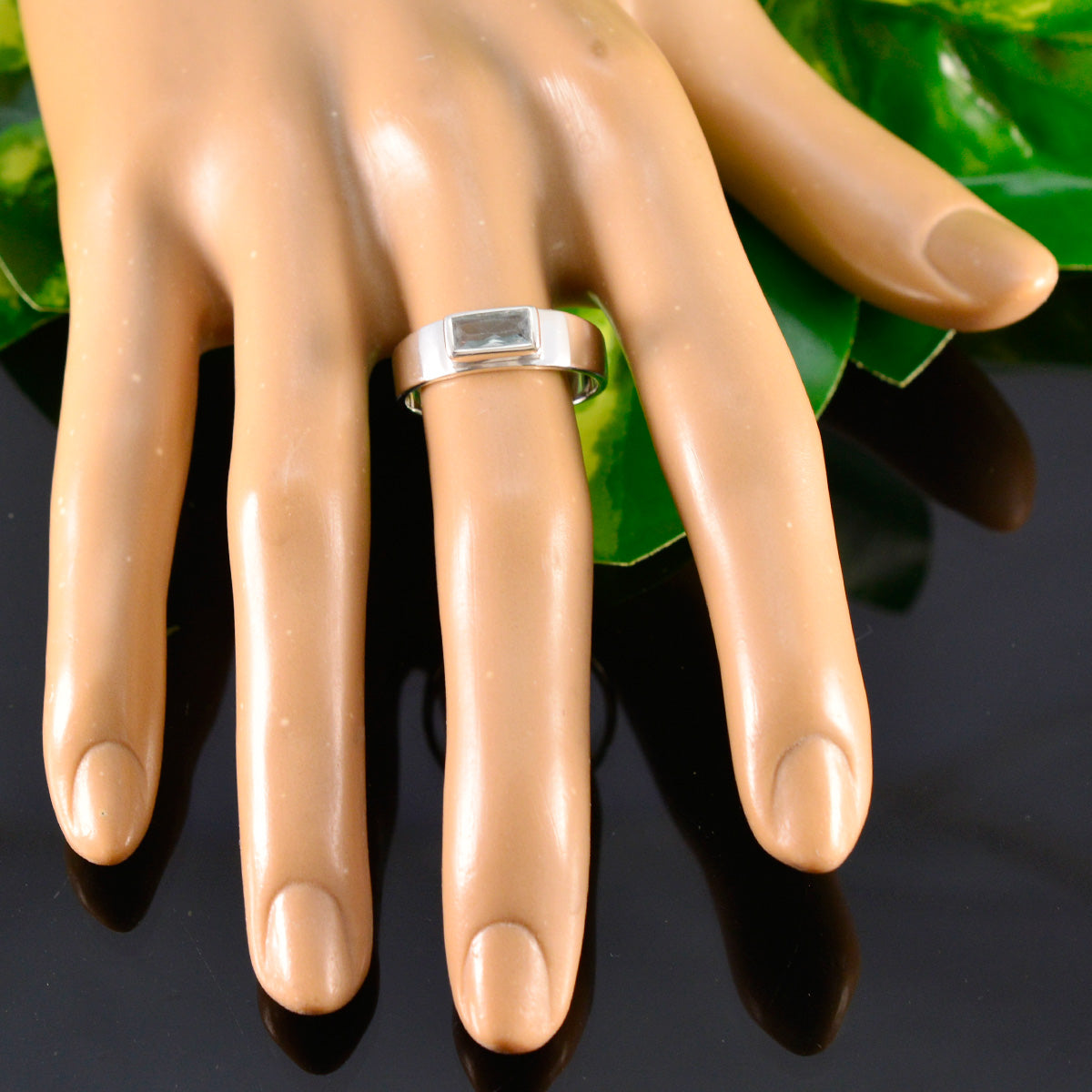 Antonia Cultural Blue Solitaire Ring