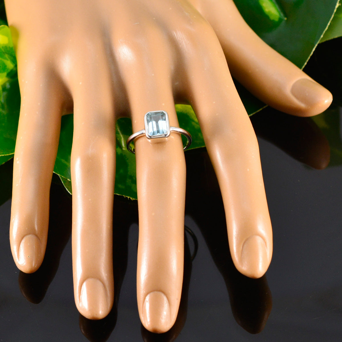 Alina Fairytale Blue Solitaire Ring