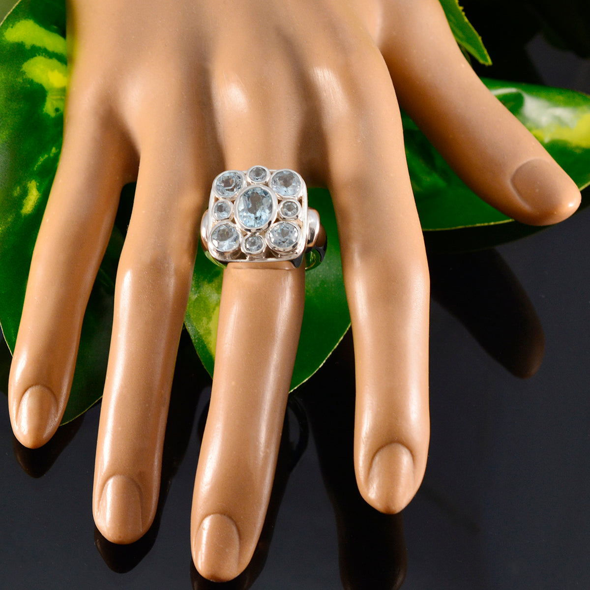 Josephine Armor Blue Navratna Ring