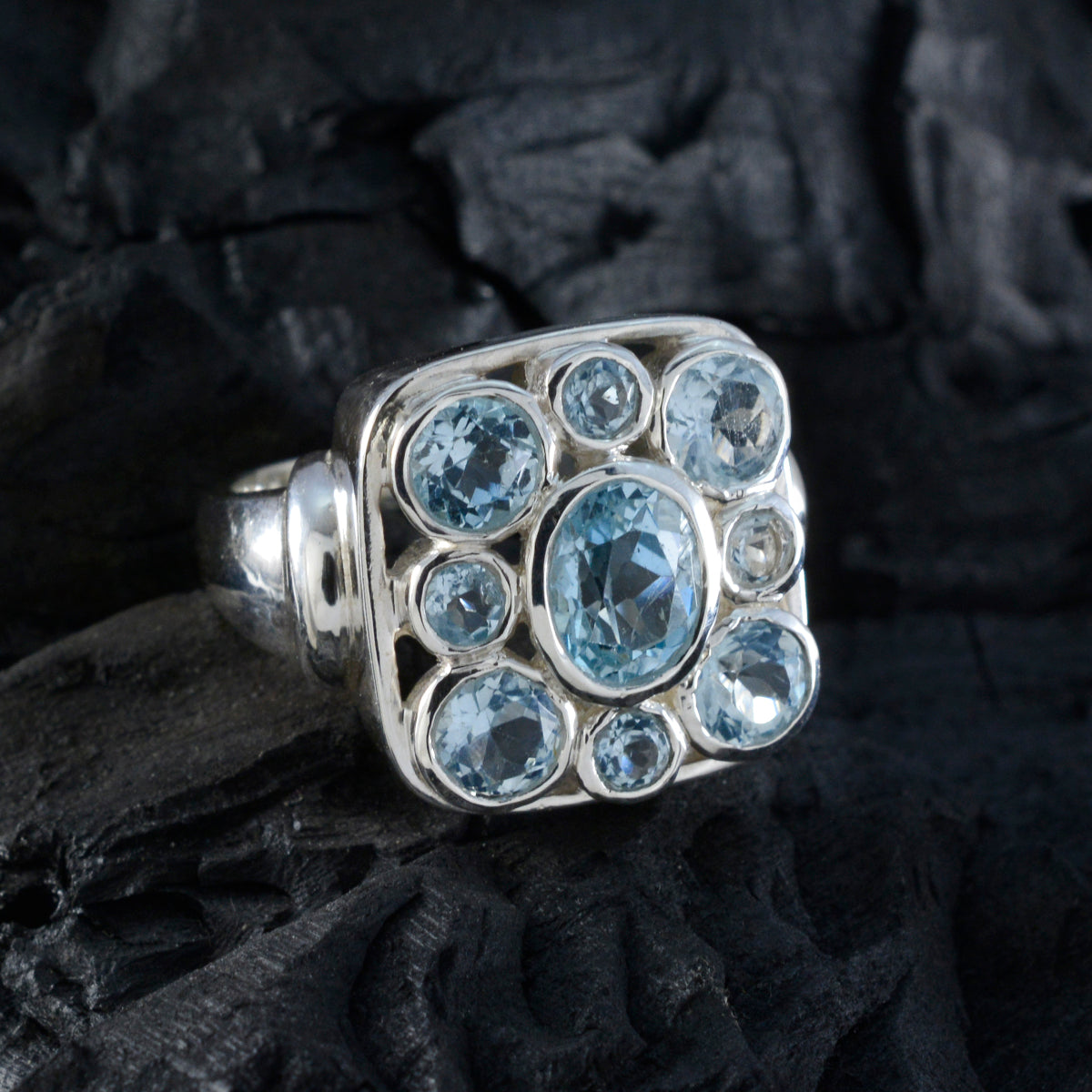 Josephine Armor Blue Navratna Ring