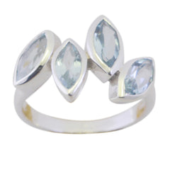 Nayara Boho Blue quarter Ring Blue Topaz Blue