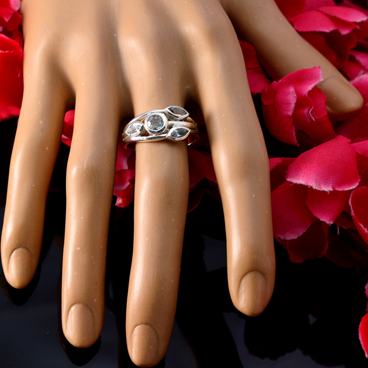 Addison Luxurious Blue quarter Ring