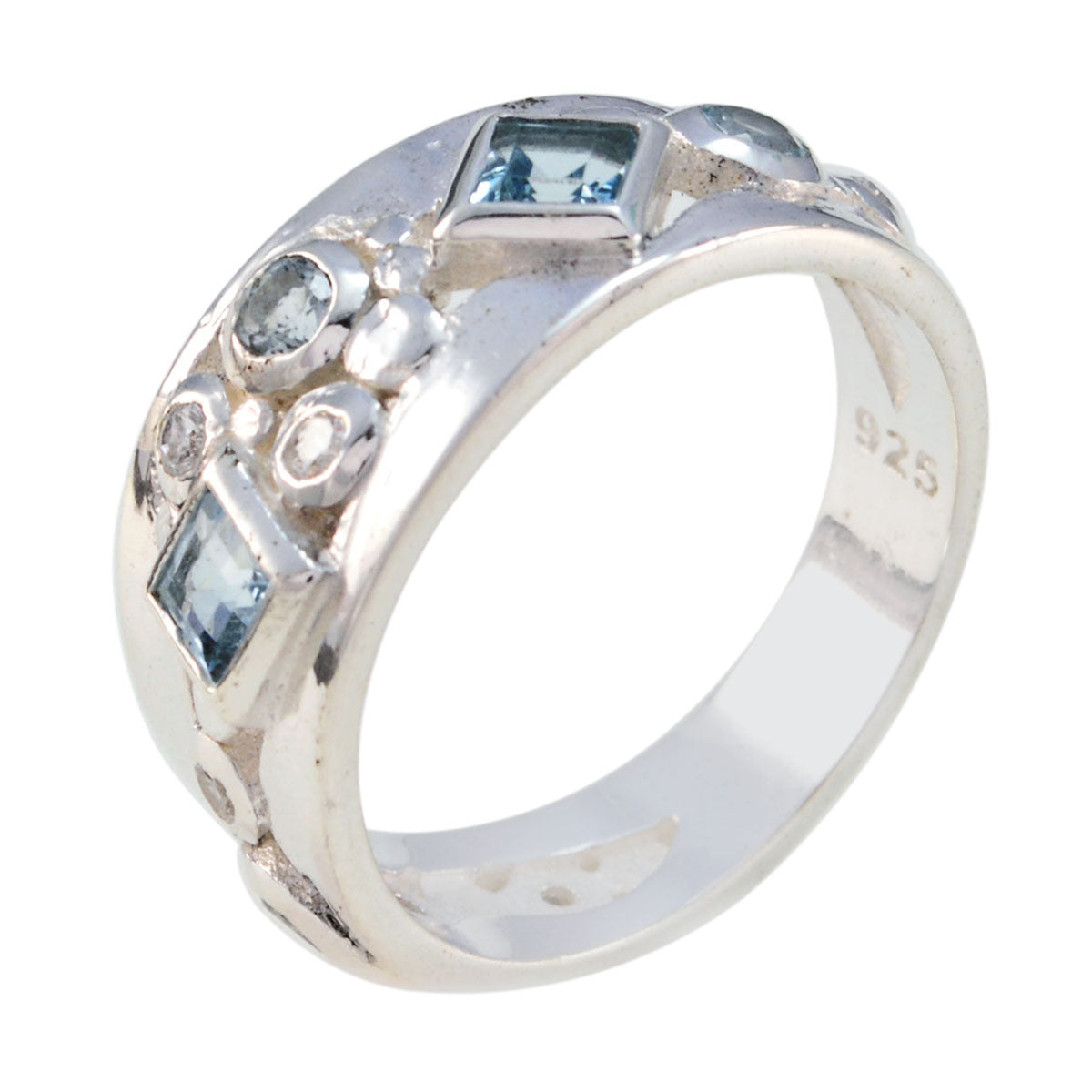 Angel Contemporary Blue Trilogy Ring