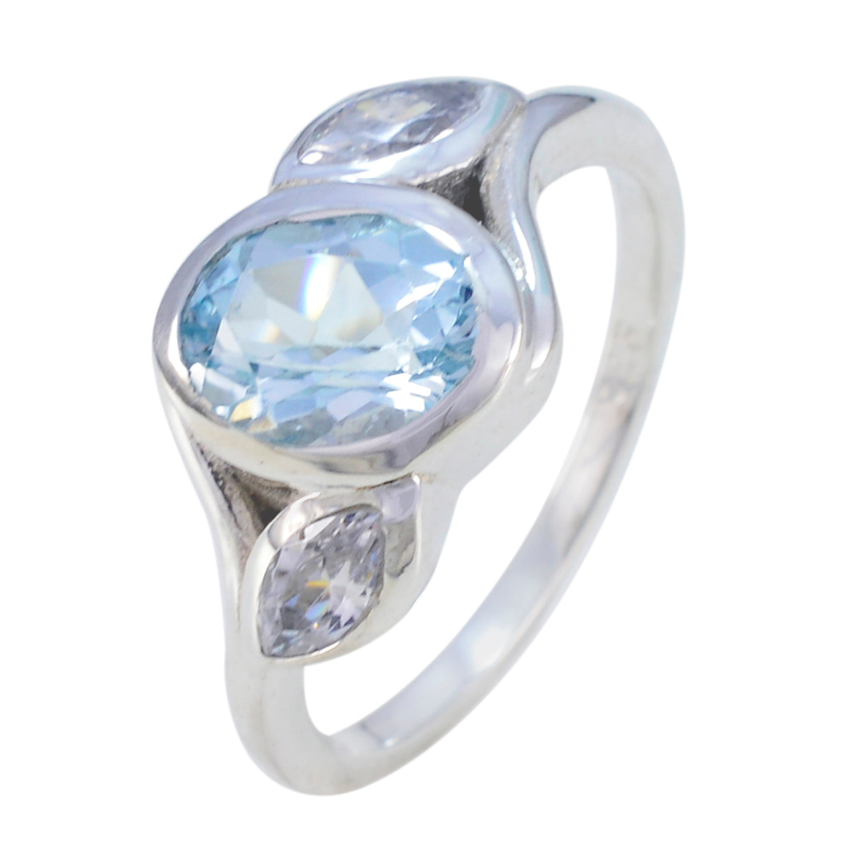 Ángeles Romantic Blue Trilogy Ring