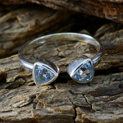 Natcha Luxurious Blue Toi et Moi Ring