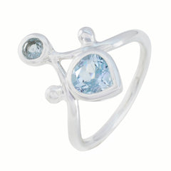 Natcha Artisan Blue Toi et Moi Ring