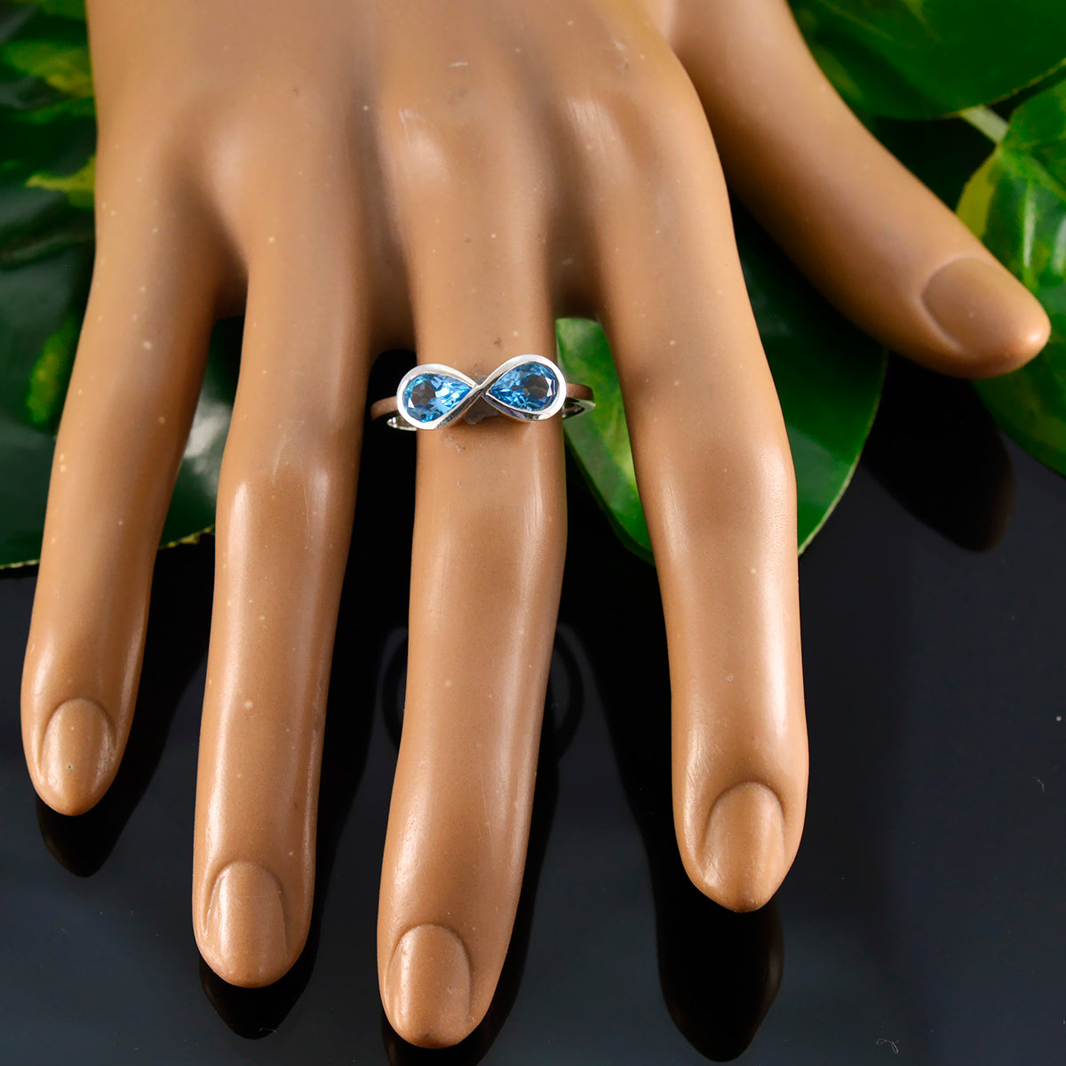 Siti Boho Blue Toi et Moi Ring