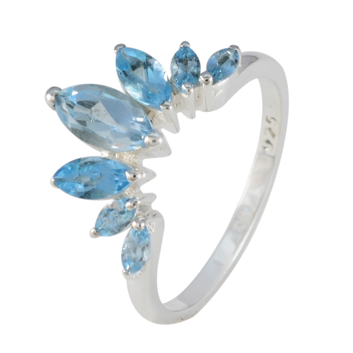 Eleanor crown Blue Hepta Ring