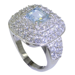 Freya Abstract Blue Halo Ring Blue Topaz Blue