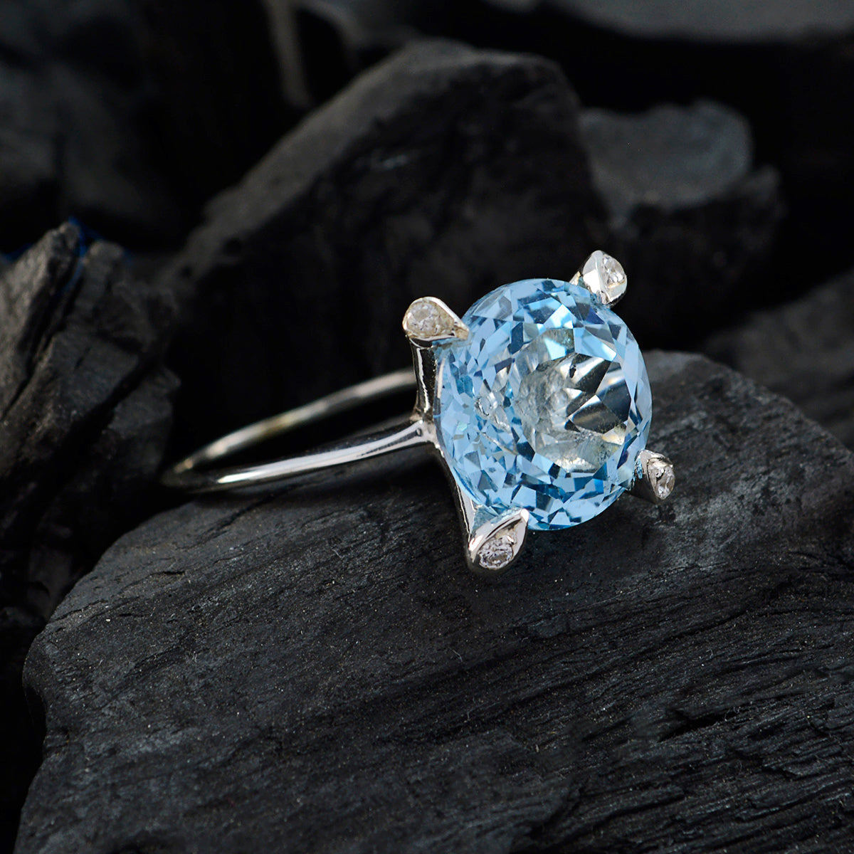 Natalie Boho Blue Halo Ring