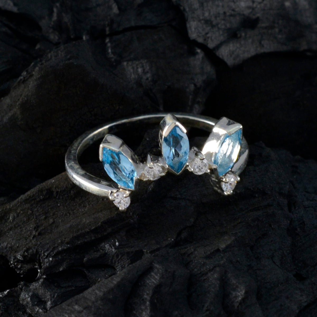 Josephine crown Blue Trilogy Ring