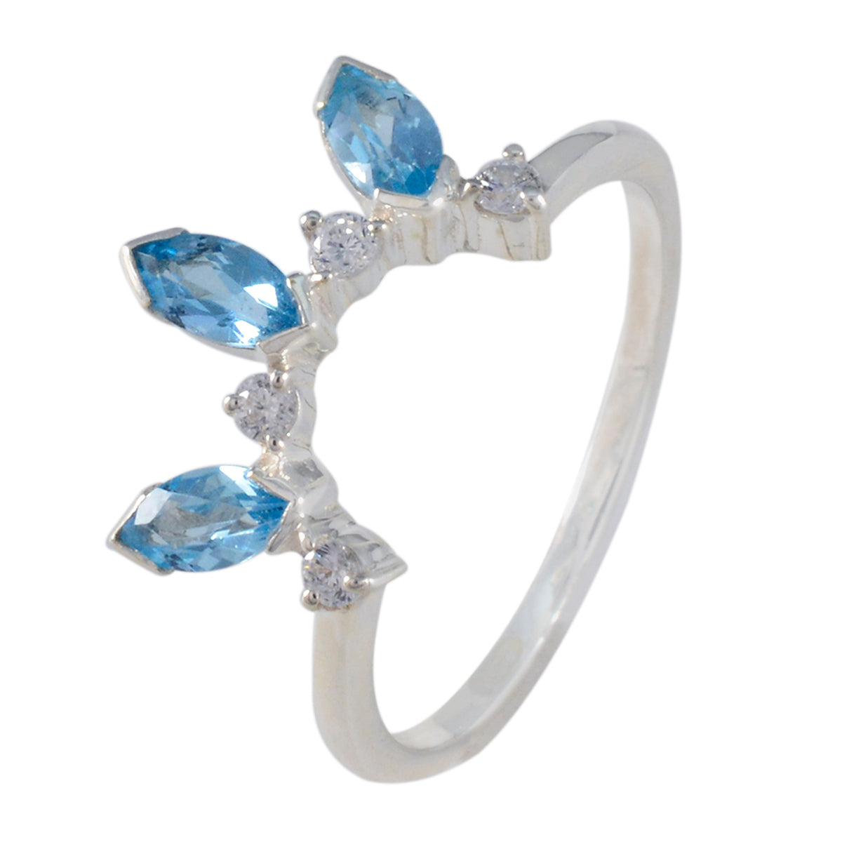 Josephine crown Blue Trilogy Ring