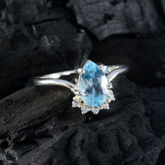 Nari Modern Blue Halo Ring