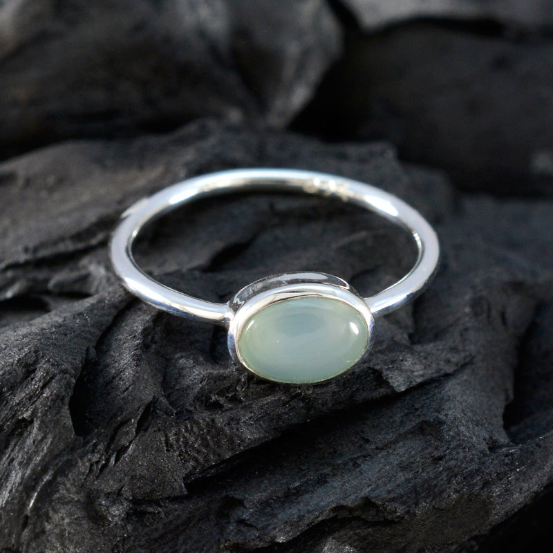 Isabelle Feminine Aqua Solitaire Ring