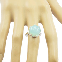 Layla Art Deco Blue Solitaire Ring