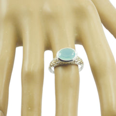 Addison Art Deco Blue Solitaire Ring