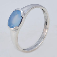 Chloe Contemporary Blue Solitaire Ring