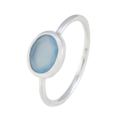 Sakura Graceful Aqua Solitaire Ring