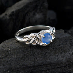 Siti Feminine Blue Solitaire Ring