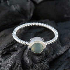 Hana Trendy Aqua Solitaire Ring
