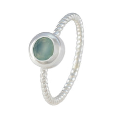 Hana Trendy Aqua Solitaire Ring