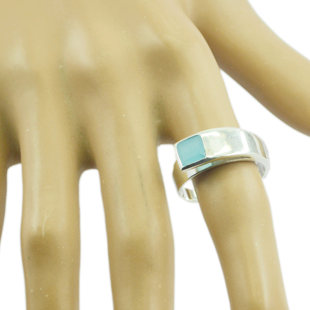 Araya Contemporary Blue Solitaire Ring
