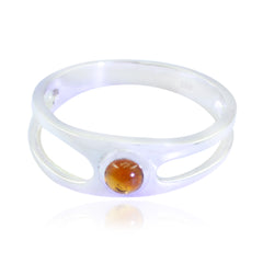 Ananya Trendy Yellow Solitaire Ring Citrine Yellow