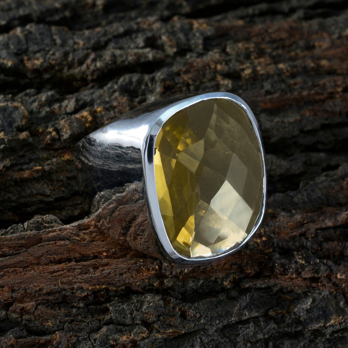 Aria Armor Yellow Solitaire Ring