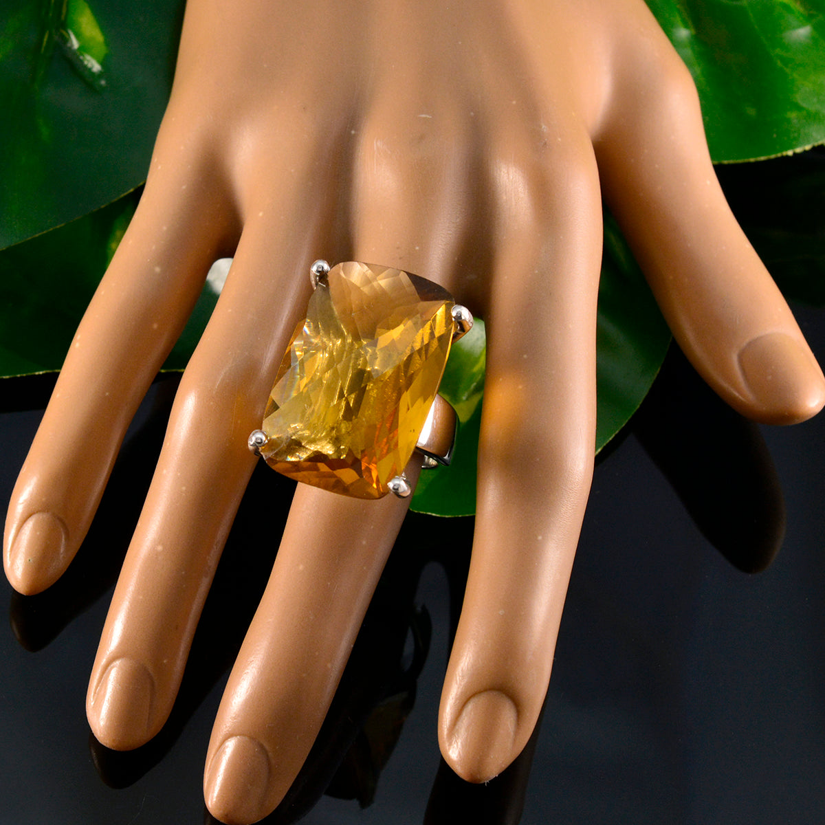 Bianca Armor Yellow Solitaire Ring
