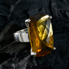 Bianca Armor Yellow Solitaire Ring