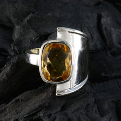 Savannah Abstract Yellow Solitaire Ring