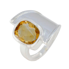 Savannah Abstract Yellow Solitaire Ring