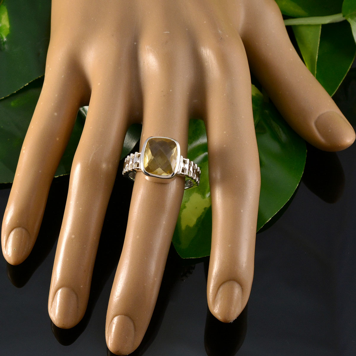 Freya Trendy Yellow Solitaire Ring