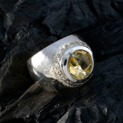 Addison Ethnic Yellow Halo Ring