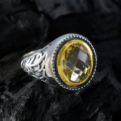 Ida Filigree Yellow Solitaire Ring