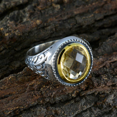 Ida Filigree Yellow Solitaire Ring