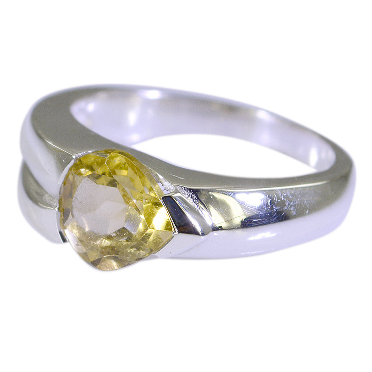 Lucy Engagement Yellow Solitaire Ring