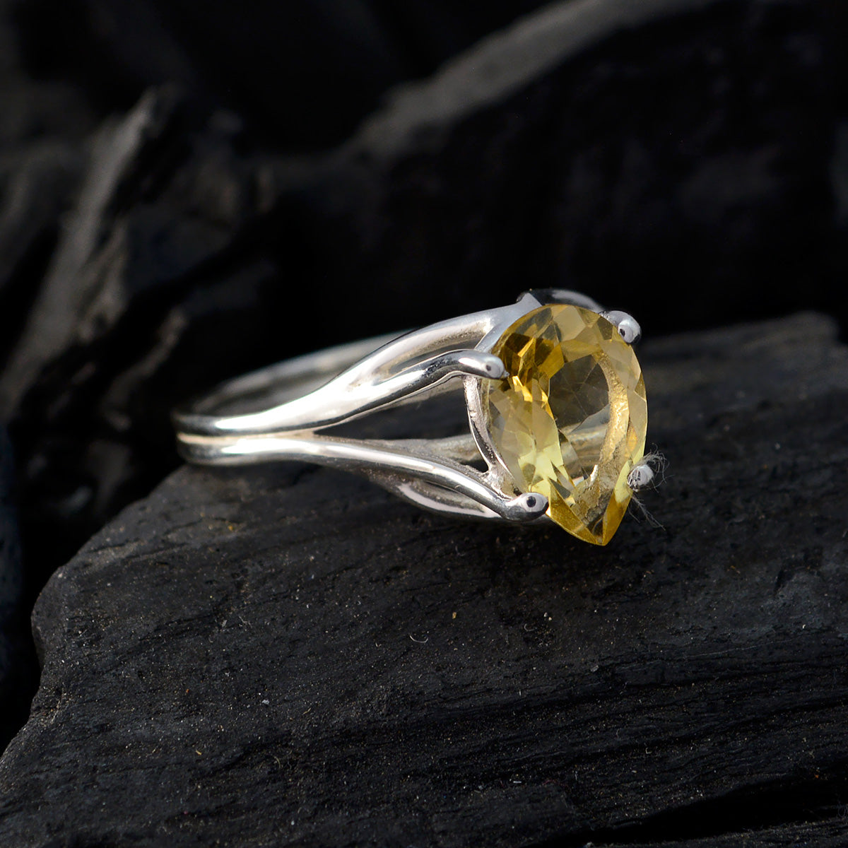 Teresa Love Yellow Solitaire Ring