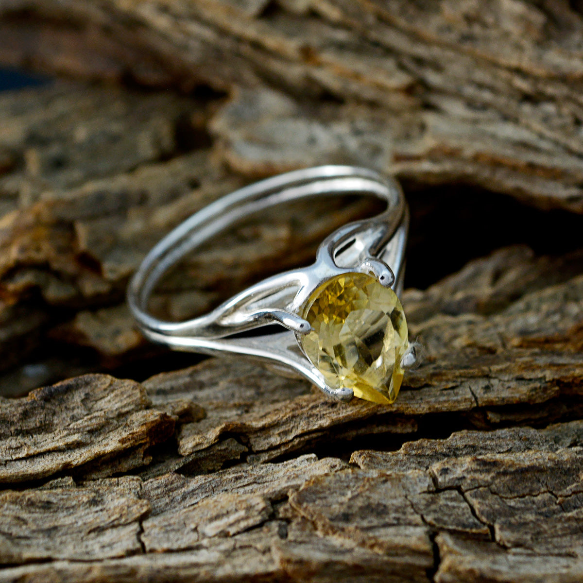 Teresa Love Yellow Solitaire Ring
